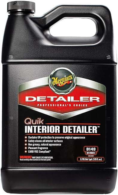 Meguiar's D14901 Detailer Quik Interior Detailer 3.79L safely cleans all interior surfaces - Image 3