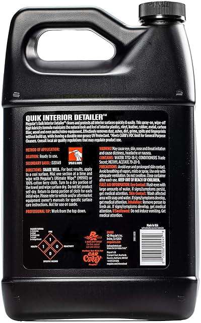 Meguiar's D14901 Detailer Quik Interior Detailer 3.79L safely cleans all interior surfaces - Image 4