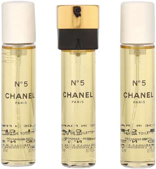 Chanel - No.5 Eau De Toilette Purse Spray Refills 3x20ml/0.7oz - Image 2