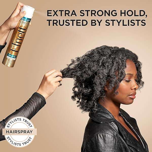 L'Oreal Paris Elnett Unscented Hairspray, up to 72-Hour Extra Strong Hold Formula with Humidity Resistant Frizz Control, Hairspray with Soft, Brushable Finish, 11 oz | (Packaging May Vary) - Image 4