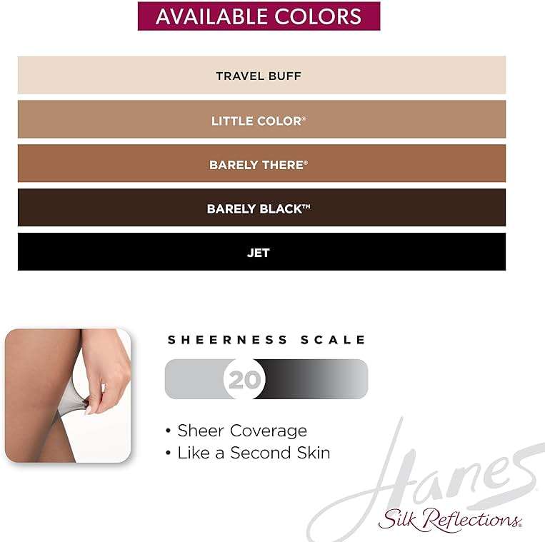 Hanes Women's Silk Reflections Lace-Top Sheer Toe Silky Sheer Thigh-High Stockings - Image 5