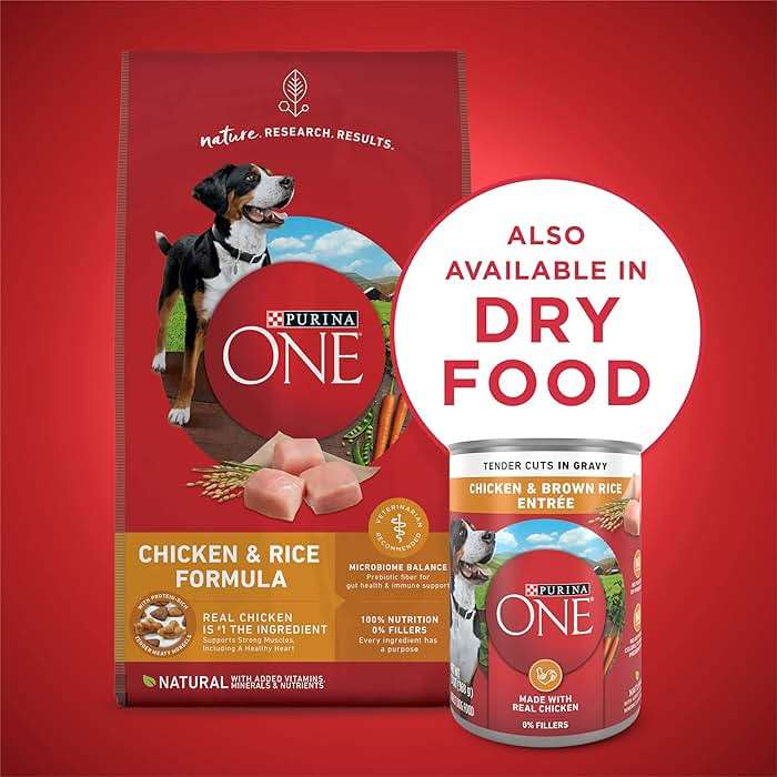 Purina ONE Natural High Protein Dog Food, Tender Cuts in Gravy Chicken and Brown Rice Entrée - 13 Ounce (Pack of 12) - Image 8