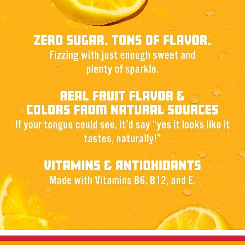 Sparkling Ice, Classic Lemonade Sparkling Water, Zero Sugar Flavored Water, with Vitamins and Antioxidants, Low Calorie Beverage, 17 oz Bottles (Pack of 12) - Image 5