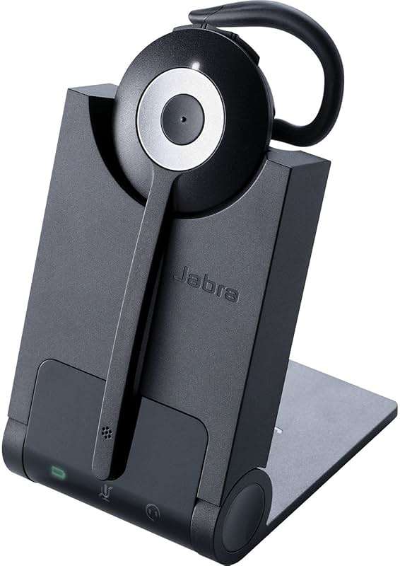 Jabra PRO 930 MS Mono Lync Optimized Wireless Headset for Softphone, Black, Mono Speaker - Image 1