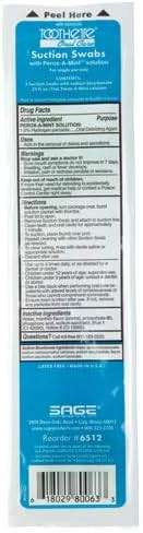 Toothette Oral Care Single Use Suction Swab System with Perox-A-Mint (50 Packages, 2 swabs/pkg) - Image 6
