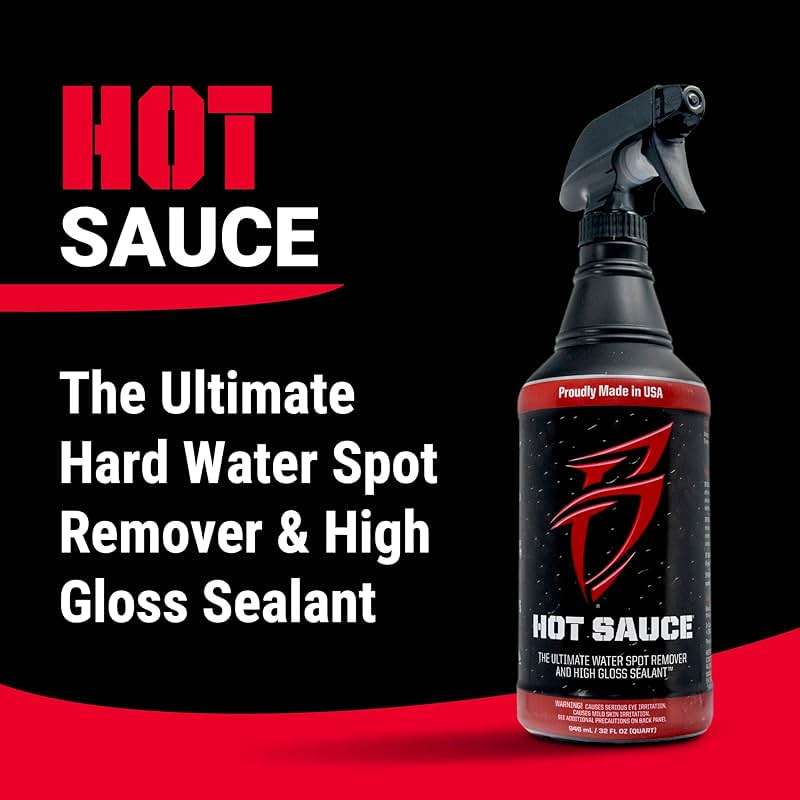 Bling Sauce Hot Sauce Premium Hard Water Spot Remover w/High-Gloss Wax Sealants for Boats, Cars, RVs, Powersport Vehicles, 32 oz. - Image 3