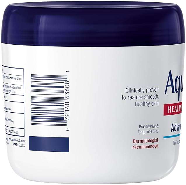 Aquaphor Healing Ointment, Advanced Therapy Skin Protectant, Multi-Purpose Ointment and Body Moisturizer, For Dry, Cracked Skin, Minor Cuts and Burns, 14 OZ Value Size Jar - Image 16