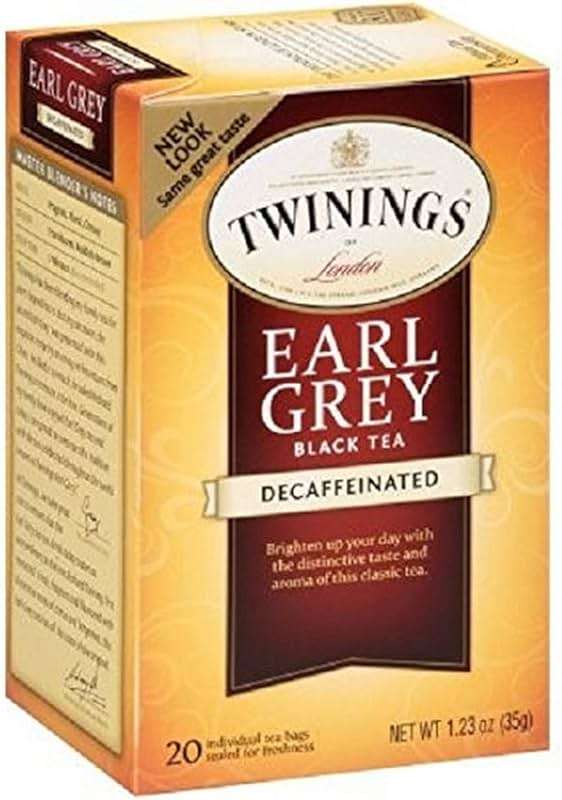 Twinings of London Decaffeinated Earl Grey Black Tea, 1.23 Ounce, 20 Count (Pack of 6) - Image 1