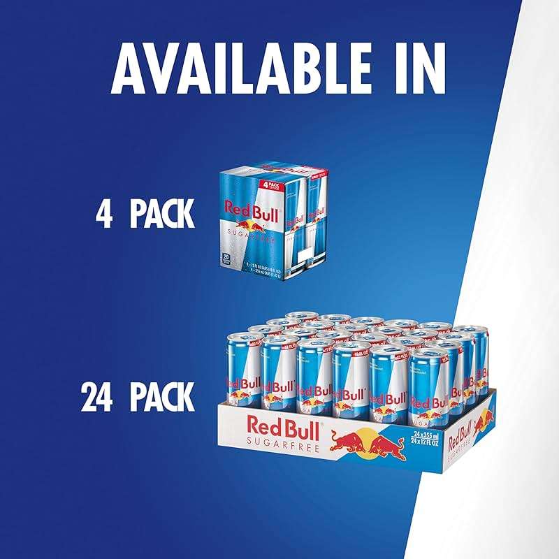 Red Bull Energy Drink, Sugar Free, 12 Fl Oz, Pack of 24 - Image 8