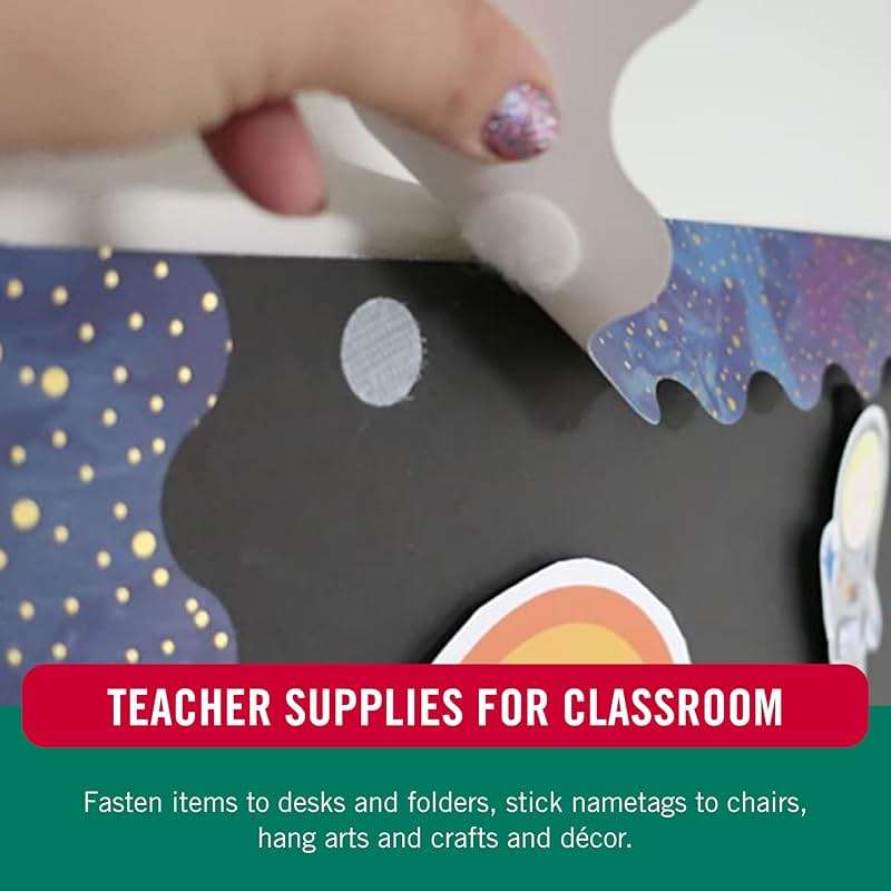 VELCRO Brand - Thin Clear Fasteners | General Purpose/ Low Profile | Perfect for Home or Office | 3/8" Circles , 56-Count - Clear - Image 6
