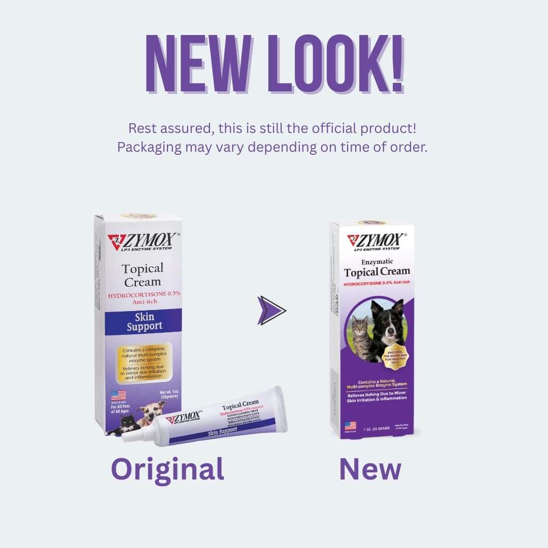 Zymox Topical Cream with 0.5% Hydrocortisone for Dogs and Cats, 1oz - Image 2