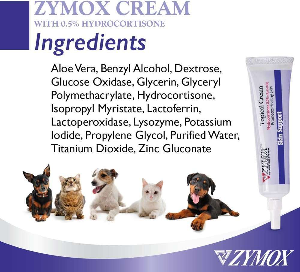 Zymox Topical Cream with 0.5% Hydrocortisone for Dogs and Cats, 1oz - Image 5