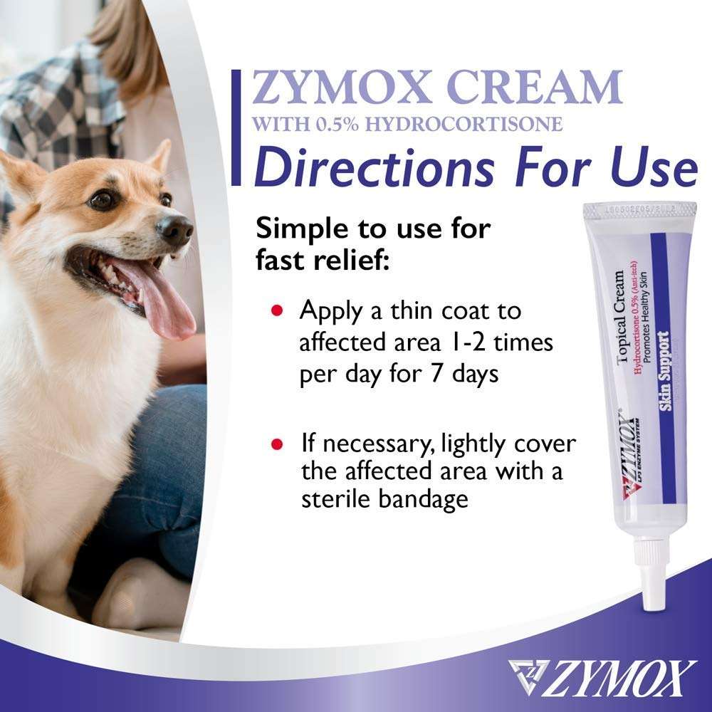 Zymox Topical Cream with 0.5% Hydrocortisone for Dogs and Cats, 1oz - Image 6