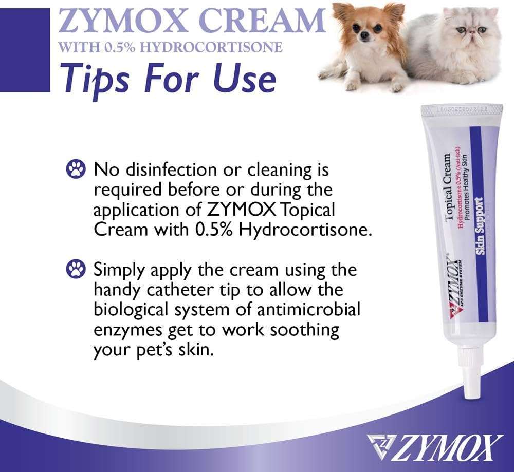 Zymox Topical Cream with 0.5% Hydrocortisone for Dogs and Cats, 1oz - Image 7