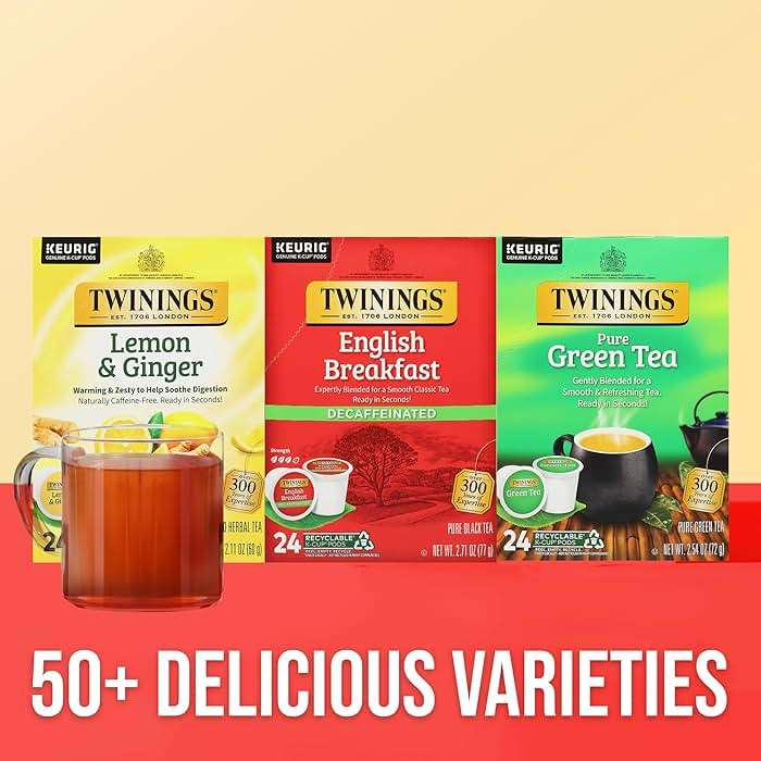 Twinings Decaffeinated English Breakfast Black Tea K-Cup Pods for Keurig, 24 Count (Pack of 1), Smooth, Flavourful, Robust, Enjoy Hot or Iced - Image 5