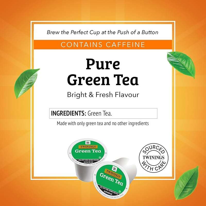 Twinings Green Tea K-Cup Pods for Keurig, 24 Count (Pack of 1), Smooth Flavour, Enticing Aroma, Caffeinated, Enjoy Hot or Iced - Image 2
