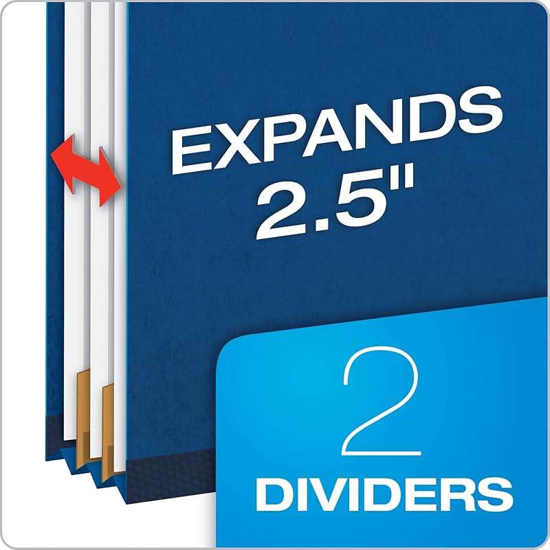 Pendaflex Classification File Folders,1 Divider, Durable File Organizer for Home, School or Office, Letter-Size Folders for Files, Paper Organizer, Durable Prongs, (B006NVMJCC) - Image 2