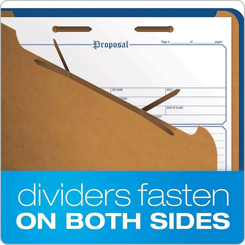 Pendaflex Classification File Folders,1 Divider, Durable File Organizer for Home, School or Office, Letter-Size Folders for Files, Paper Organizer, Durable Prongs, (B006NVMJCC) - Image 4
