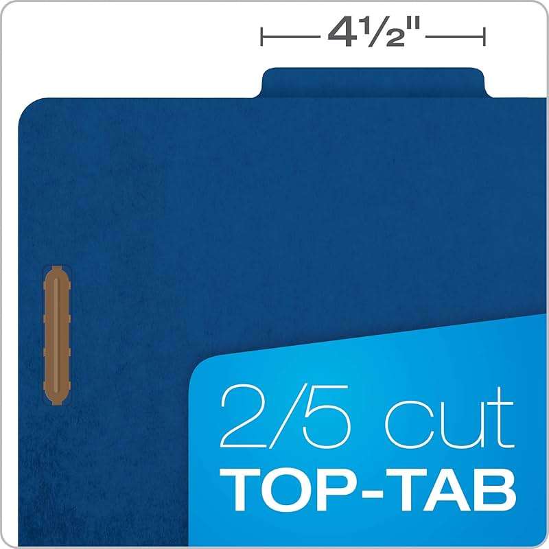 Pendaflex Classification File Folders,1 Divider, Durable File Organizer for Home, School or Office, Letter-Size Folders for Files, Paper Organizer, Durable Prongs, (B006NVMJCC) - Image 5