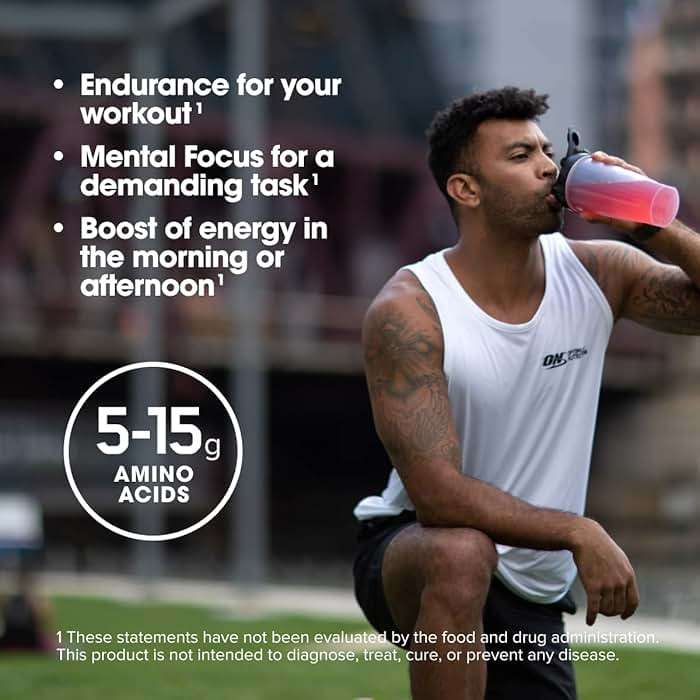 Optimum Nutrition Amino Energy - Pre Workout with Green Tea, BCAA, Amino Acids, Keto Friendly, Green Coffee Extract, Energy Powder - Concord Grape, 65 Servings (Packaging May Vary) - Image 5