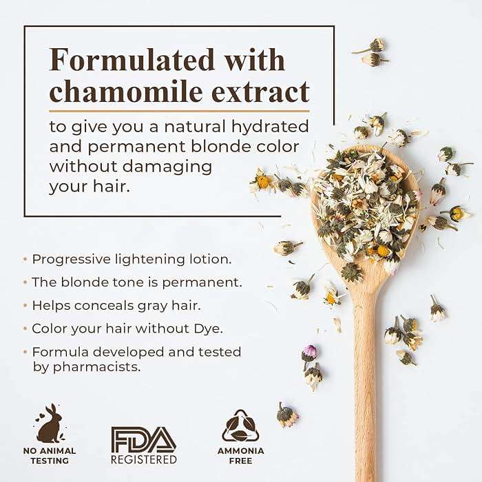 Camomila Intea Blonde Spray – Chamomile Hair Lightener with Gentle Color – No Ammonia or Parabens – 3.4oz - Image 5