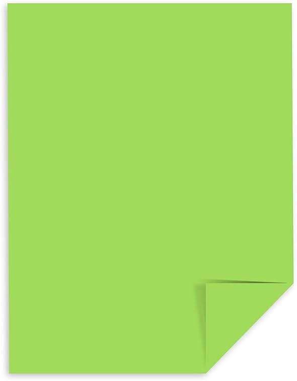 Neenah Astrobrights Premium Color Paper, 24 lb, 8.5 x 11 Inches, 500 Sheets, Martian Green (WAU21801) - Image 3