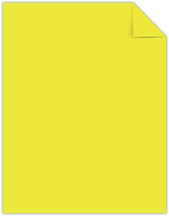 Bright Color Paper, Neenah Astrobrights®, Letter Paper Size, 24 Lb, FSC Certified®, Lift-Off Lemon, Ream Of 500 Sheets - Image 3