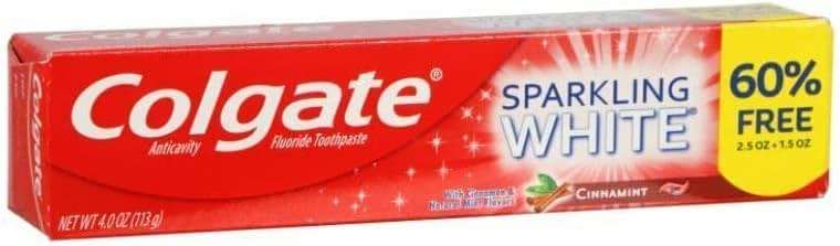 Colgate Sparkling White Cinnamint 4.0 Ounces (2 Pack) Toothpaste - Image 2
