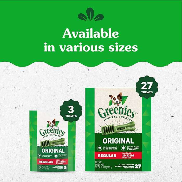 Greenies Veterinarian-Recommended Adult Natural Dental Dog Treats Regular Size, Dog Dental Chews, Original Flavor, 36 oz. Pack, 36 Count - Image 11