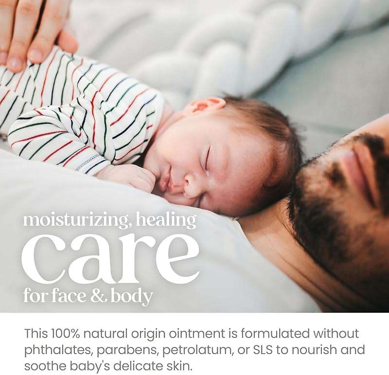 Burt's Bees Baby 100% Natural Origin Multipurpose Healing Ointment, Face & Body Baby Ointment – 7.5 Ounce Tub - Image 4
