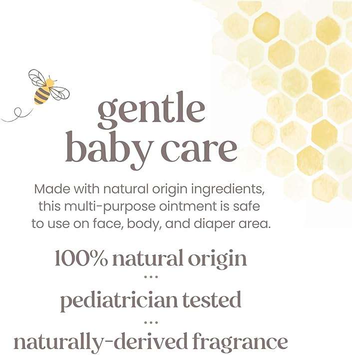 Burt's Bees Baby 100% Natural Origin Multipurpose Healing Ointment, Face & Body Baby Ointment – 7.5 Ounce Tub - Image 6