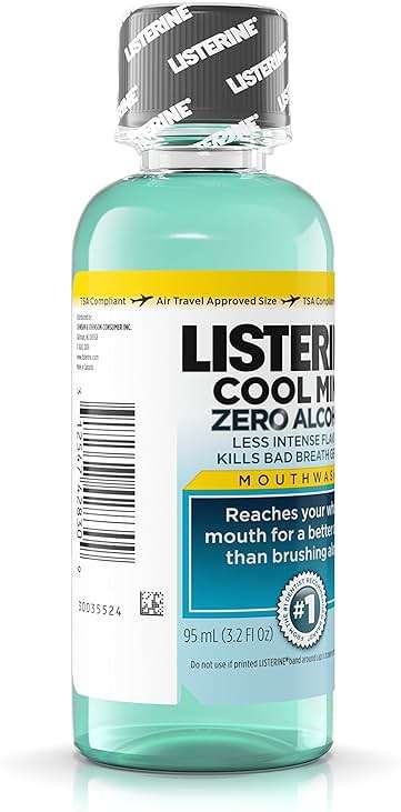 Listerine Antiseptic Zero Cavity Mouthwash, Clean Mint, 3.2 Ounce (Pack of 24) - Image 2