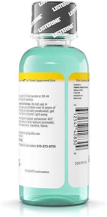 Listerine Antiseptic Zero Cavity Mouthwash, Clean Mint, 3.2 Ounce (Pack of 24) - Image 5