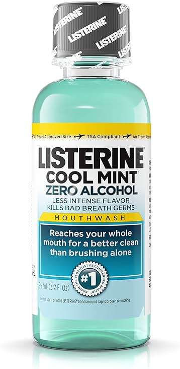 Listerine Antiseptic Zero Cavity Mouthwash, Clean Mint, 3.2 Ounce (Pack of 24) - Image 6
