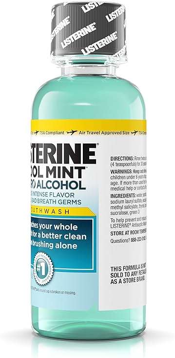 Listerine Antiseptic Zero Cavity Mouthwash, Clean Mint, 3.2 Ounce (Pack of 24) - Image 7