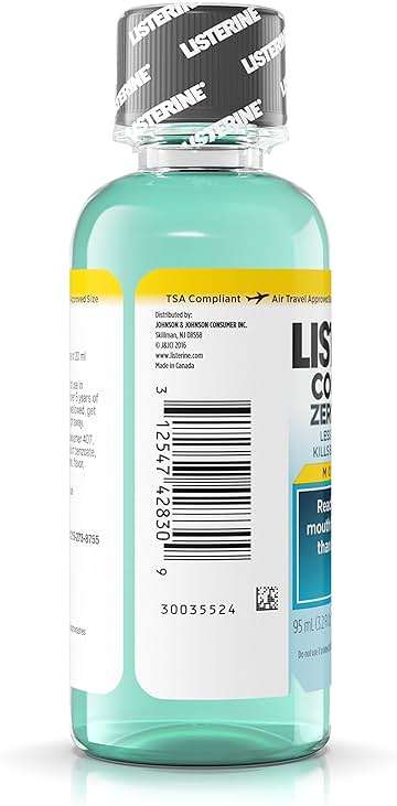 Listerine Antiseptic Zero Cavity Mouthwash, Clean Mint, 3.2 Ounce (Pack of 24) - Image 8