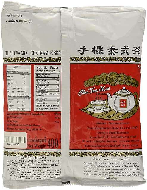Number-One ChaTraMue Original Thai Iced Tea Mix 400g Bag, Pack of 1 - Image 2
