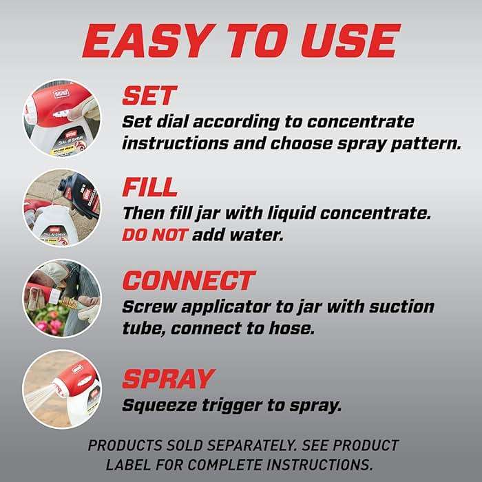 Ortho Dial N Spray Hose-End Sprayer - For Liquid Weed Killer, Insect Killer and Fungicide, Hose Fertilizer Sprayer with 14 Dilution Settings - Image 9