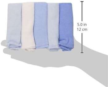 Spasilk Washcloth Wipes Set for Newborn Boys and Girls, Soft Terry Washcloth Set, Pack of 10, Blue - Image 3