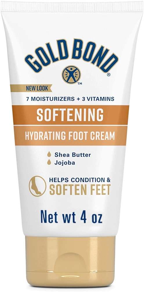 Gold Bond Softening Foot Cream, 4 oz., Foot Lotion with Shea Butter to Soften Rough & Dry Feet - Image 1