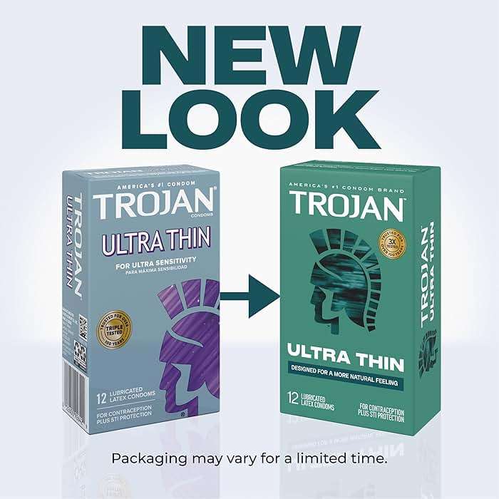 Trojan Ultra Thin Latex Lubricated Condoms for Men, Thin Condoms for a More Natural Feeling, Premium Latex to Help Reduce Risk of Pregnancy and Sexually Transmitted Infections (STIs), 36 count - Image 2