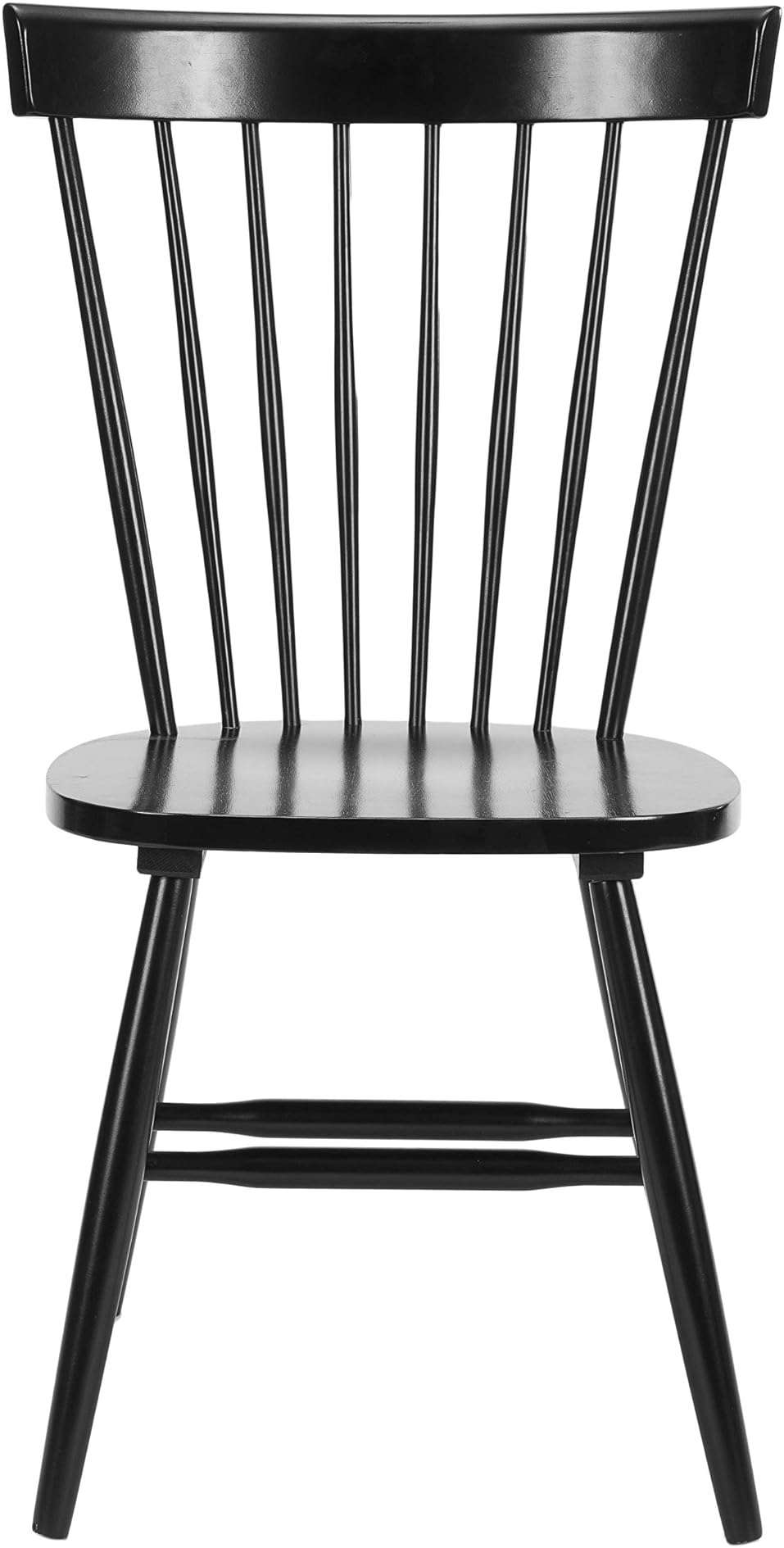 SAFAVIEH Furniture - Parker Spindle Dining Chair Set of 2 - Black - Solid Wood - Classic Windsor Design - Ideal for Dining Room, Kitchen, 17.3" Seat Height (AMH8500B-SET2) - Image 7