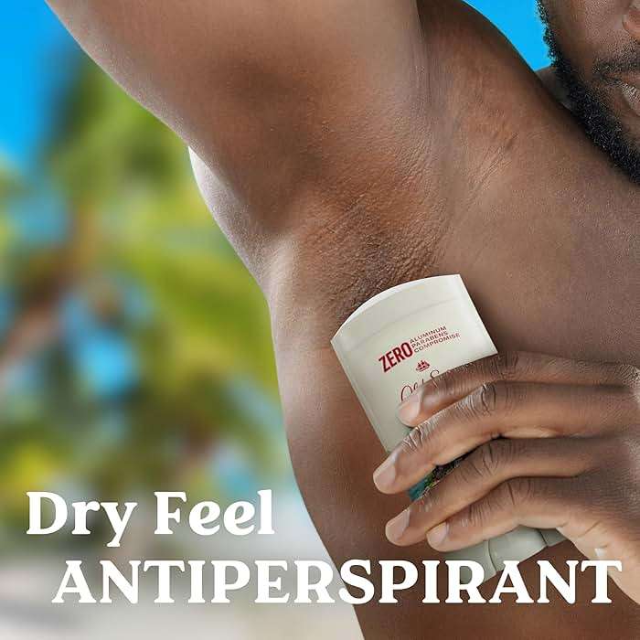 Old Spice Dry Feel Antiperspirant Deodorant for Men, 24/7 Freshness, 24/7 Sweat & Odor Protection, Gentle on Skin with Skin Conditioners, Fiji with Palm Tree + Coconut Scent, 2.6 oz (Pack of 2) - Image 4