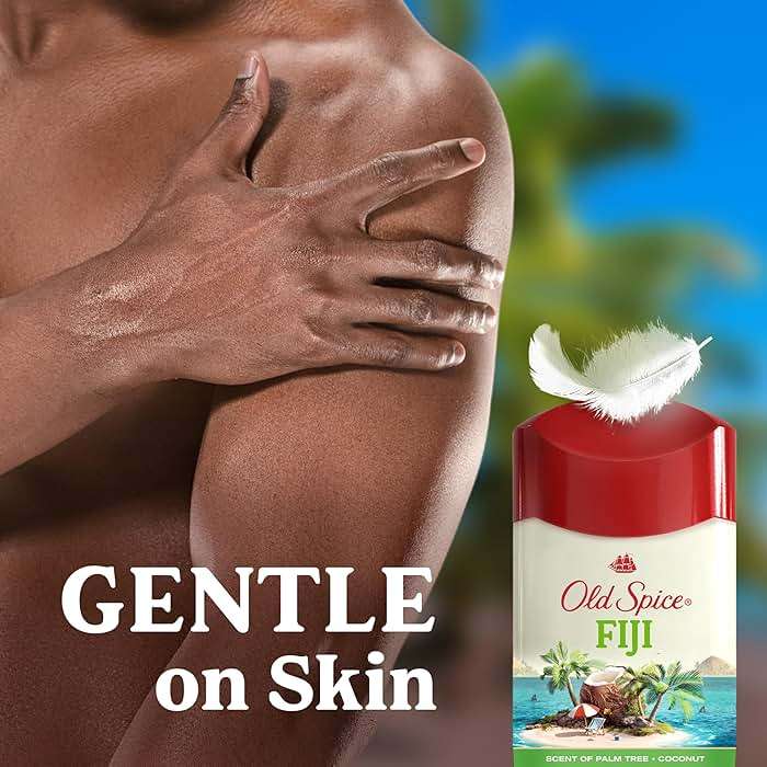 Old Spice Dry Feel Antiperspirant Deodorant for Men, 24/7 Freshness, 24/7 Sweat & Odor Protection, Gentle on Skin with Skin Conditioners, Fiji with Palm Tree + Coconut Scent, 2.6 oz (Pack of 2) - Image 6