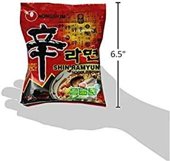 Nongshim Shin Ramyun Noodles, Spicy Korean Signature Instant Ramyun, Rich Beef Flavored Broth, Microwaveable, Korean Instant Noodles, 4.23 oz (Pack of 20), Packaging May Vary. - Image 8