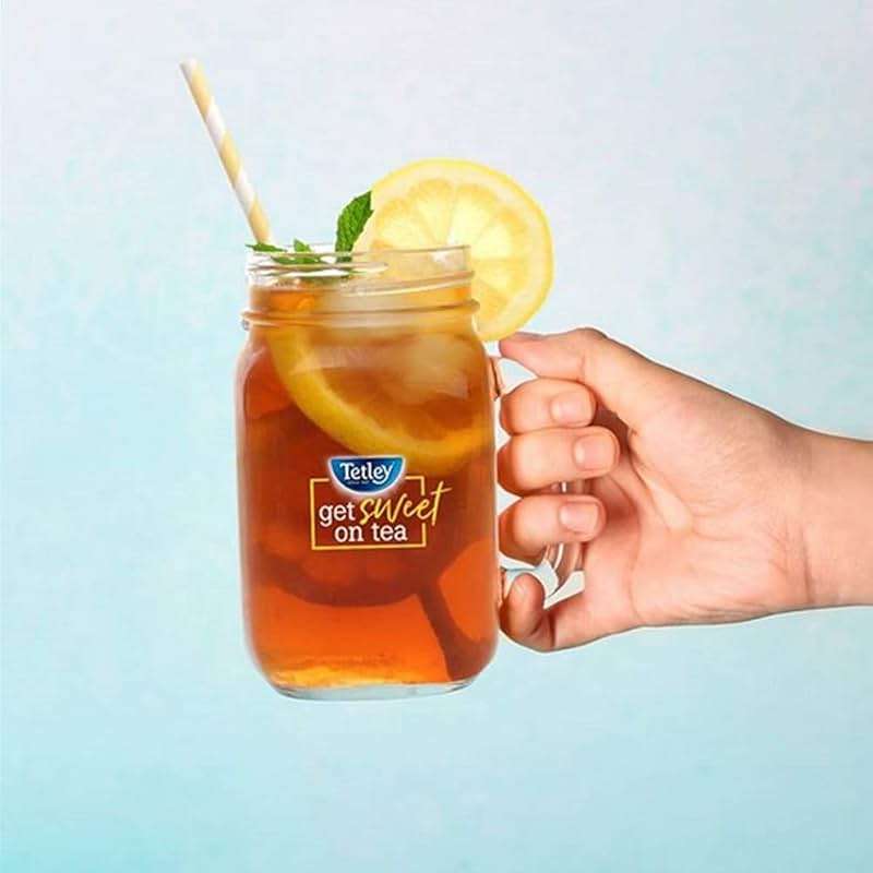 Tetley Black Tea, Decaffeinated Iced Tea Blend, Family Size, 24 Square Tea Bags (Pack of 1) - Image 4
