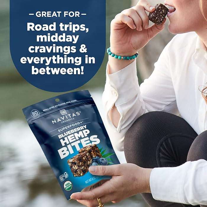 Navitas Organics Superfood Power Snacks, Blueberry Hemp, 8oz. Bag, 11 Servings - Organic, Non-GMO, Gluten-Free - Image 5