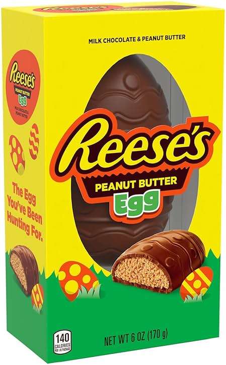 REESE'S Milk Chocolate Peanut Butter Egg, Easter Candy Gift Box, 6 oz - Image 4