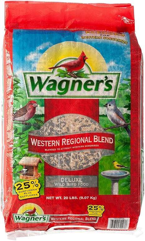 Wagner's 62008 Western Regional Blend Wild Bird Food, 20-Pound Bag - Image 1