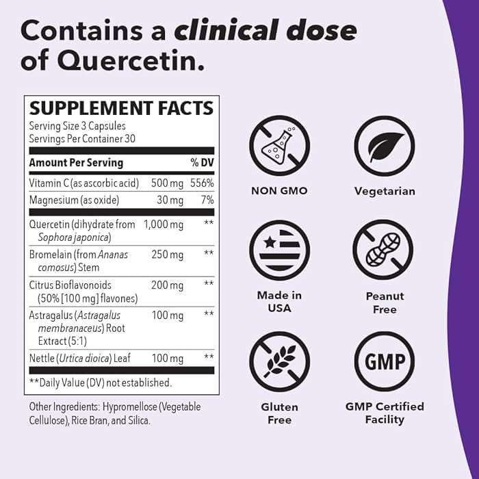 Breathe-X - Allergy & Sinus Relief Supplement - Supports Sinuses & Nasal Discomfort - Non-Drowsy & Fast-Acting - Quercetin, Bromelain, Citrus Bioflavonoids, Nettle Leaf & Vitamin C - 90 Capsules - Image 5